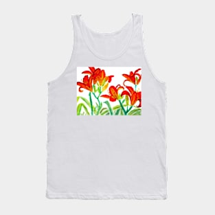 Red lilies Tank Top